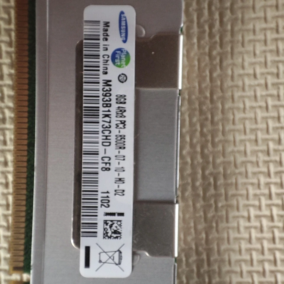 Dell 3XWJ8 8GB 240-Pin PC3-8500R DDR3-1066MHz 4RX8 FBDIMM ECC Memory - Image 1 of 2