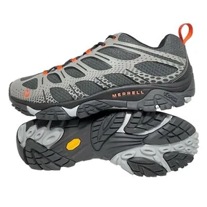 Scarpe stringate Merrel Moab Edge grigio uomo vibram escursionismo con lacci - Foto 1 di 6