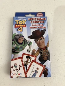 NEW - Disney Toy Story 4 Let's Make A Match Learning Game Full Set 36 Cards - Picture 1 of 2