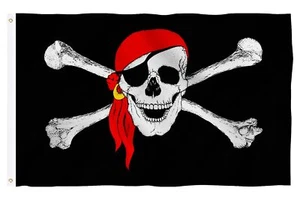 Pirate Flag 3x5 Outdoor Double Sided Heavy Duty Durable 3 Ply Jolly Roger Fla... - Picture 1 of 7