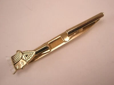 Crowned King's Head Sword Vintage LARGE SWANK Tie Bar Clip queen royal family - Image 1 of 4