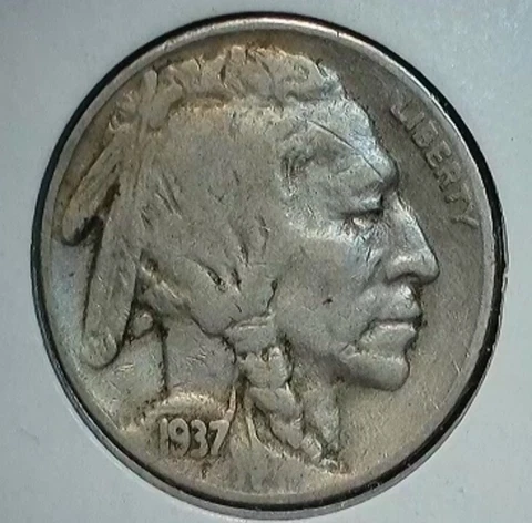 1937 S Buffalo Nickel VF Details Cover