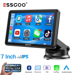 7 Inch Car Truck Bluetooth Nav Navigation Portable Apple CarPlay Android Auto FM - Picture 1 of 12