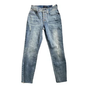New LUCKY BRAND High Rise Skinny Bridgette Jeans Sz 6/28A Button Fly Skinny - Picture 1 of 13