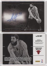 2015-16 Panini Noir Auto Noir Black and White /49 Nikola Mirotic #NB-NMT Auto