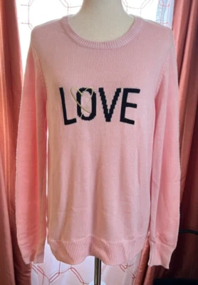 Victoria's Secret Love suéter de punto rosa viscosa-cachemira talla L precio de venta sugerido por el fabricante 78 USD nuevo con etiquetas Foto 1 de 4