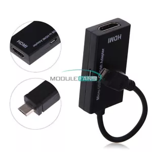 Micro USB to HDMI Adapter 1080P HDTV Cable for Samsung Huawei Sony HTC LG MF - Picture 1 of 6