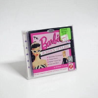 Vintage Barbie Screen Styler PC Activity CD 1997 for Windows 95 - Image 1 of 2