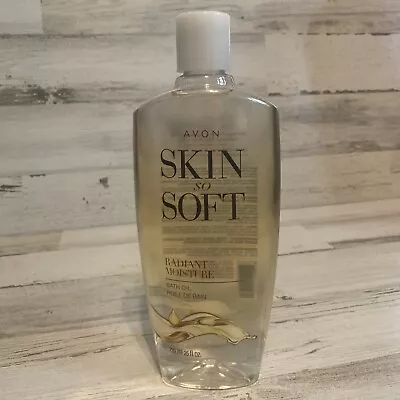 Avon Skin So Soft Bath Oil RADIANT MOISTURE Bonus sz 25oz Argan Oil - Image 1 of 4