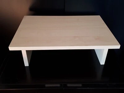 Porta TV Rialzo base per televisore porta dvd decoder Vcr colore acero - Immagine 1 di 2