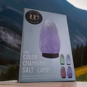 USB Himalayan Salt Lamp, Multi Colors Changing LED Bulb Lamp, Salt Lamp - Picture 1 of 4