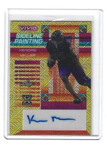 2023 Leaf Vivid Kendre Miller Sideline Painting Yellow Mojo Auto SP-KM1 7/10