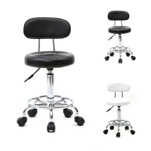 Spa Salon Stool Saddle Stool Adjustable Height Swivel Lift Rolling Barber Chair - Picture 1 of 14