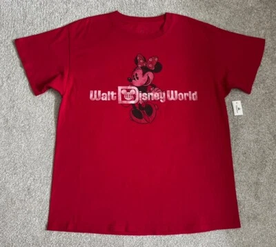 НОВАЯ красная футболка унисекс для взрослых Minnie Mouse Walt Disney World, размер большой - Изображение 1 из 4