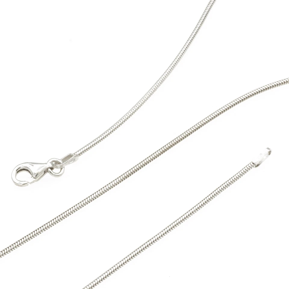 Schlangenkette 1,2 mm Stärke 925 Sterling Silber rhodiniert Bella Carina  - Bild 1 von 1