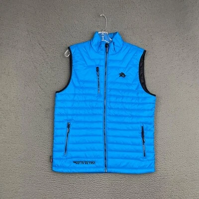 Sonic the Hedgehog Movie Crew Sleeveless Puffer Vest Mens Medium Blue Gamer - Image 1 of 4