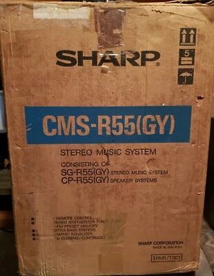 Sharp Stereo Music System SG-R55- Read Description - Image 1 of 4
