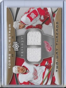 2008 Upper Deck Trilogy Tomas Holmstrom Two-Way Threads #2W-TH