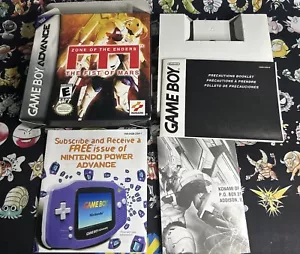 Zone of the Enders The Fist of Mars GBA Game Boy Advance Box + Inserts NO Manual - Picture 1 of 6