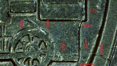 2007 P Utah State Quarter Errors!! Super Die cracks and Die Chips!! - Image 1 of 4