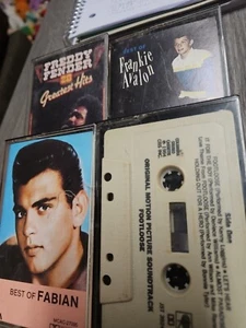 Frankie Avalon, Freddie Fender, Fabian, Footloose Cassette Lot - Picture 1 of 5