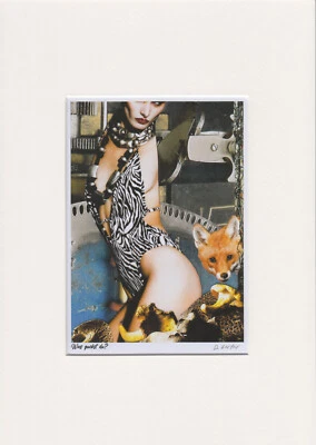  D. Gorter - "Was guckst du?" - Kunstdruck - Collage -Signiert (33) - Bild 1 von 2