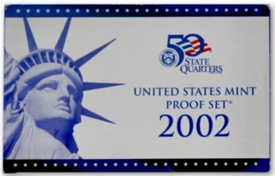 🇺🇸 Uncirculated 2002-S U.S Mint Proof 10-Coins Set - Image 1 of 4