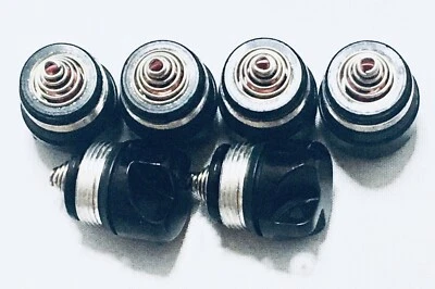 Pacote com 6 peças autênticas de montagem de tampa traseira "AA" Mini Maglite # 108-000-215 - Imagem 1 de 4