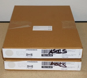 (2 Set) Ikea STRANDMON Cover Slipcover Ottoman Footstool, Risane 705.118.42 - Picture 1 of 3