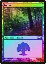 Forest (248) FOIL Magic 2011 / M11 NM Basic Land MAGIC GATHERING CARD ABUGames
