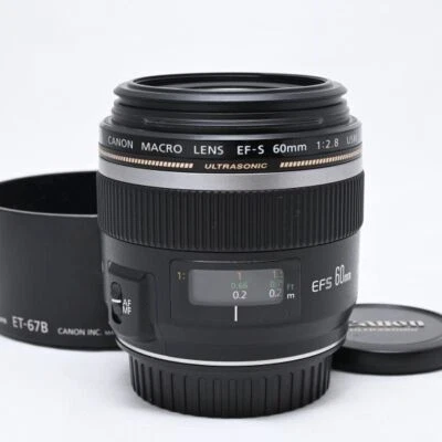 Lente macro Canon USM APS-C EF-S60 mm F/2,8 de Japón Foto 1 de 4