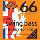 Rotosound SM66 Stainless Steel Hybrid Gauge Roundwound Bass Strings (40 60 80 1