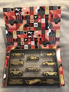 ⚡️Hot Wheels FAO Schwarz Gold Box 8 Car Set Target Exclusive Ungeöffnet Rarität ⚡️ - Bild 1 von 2