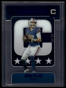 2024 Clearly Donruss #2 Josh Allen Clearly Captain In Charge Blue #/49 - Picture 1 of 2