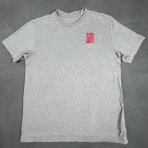 Adidas Shirt Mens Large Gray Lucky Cat Maneki Neko Graphic Japanese Logo Tee - Picture 1 of 11