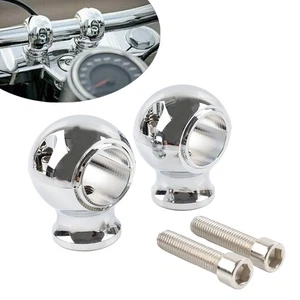 32mm 1.25'' Fette Lenkererhöhungen Klemme Chrom für Harley Touring Road King - Picture 1 of 10