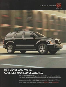 2004 Dodge Durango -"Venus And Mars Consider Yourselves Aligned"- Print Ad Photo - Picture 1 of 1