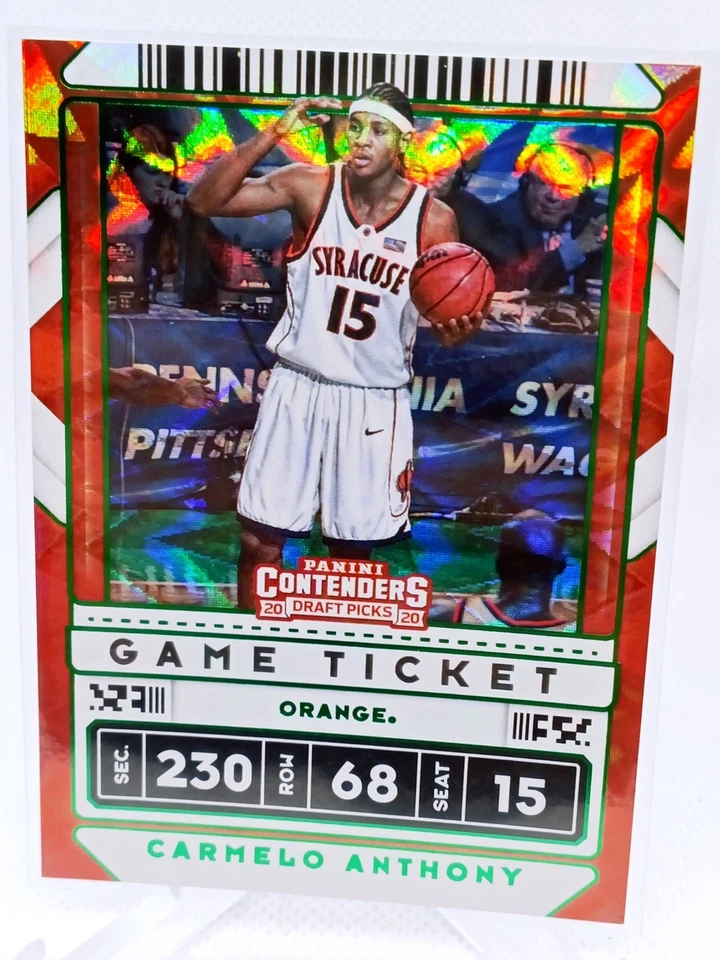 Panini Contenders 2020 selecciones del draft Carmelo Anthony Green Explosion #42 naranja Foto 1 de 1