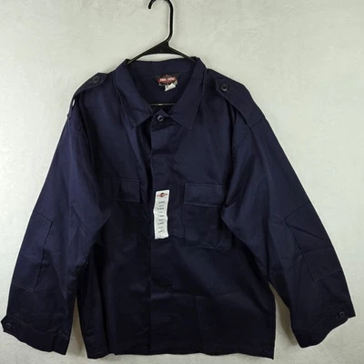 Camisa Tru-Spec azul marinho resposta tática combate botão para cima tamanho GG nova - Imagem 1 de 4