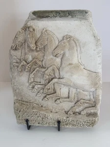 Partenón Caballos Relieve Placa Antiguo Friso Griego Réplica Esculturas Arte de Pared - Imagen 1 de 6