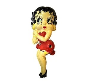 Vintage Betty Boop Wand Hänge Leuchte Lampe Blasform Skulptur Kunststoff 24" funktioniert - Bild 1 von 4