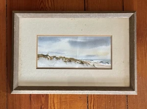 Nancy Tuttle May Seascape Watercolor Painting on Paper 18.5” North Carolina - Picture 1 of 10
