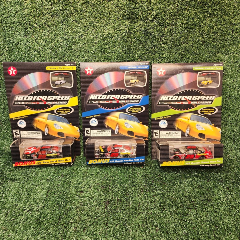 EA Games CD Need for Speed Unleashed 1959 Porsche 356 #28 Havoline Race Car #4b