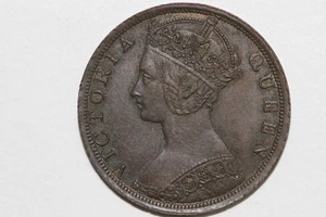 1901 Hong Kong 1 Penny BRN Grades About Uncirculated (NUM6954) - Picture 1 of 4