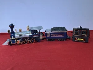 Nuevo Juego de Tren a Batería Licitadora de Carbón Locomotora Azul Real Brillante - Probado - Imagen 1 de 19