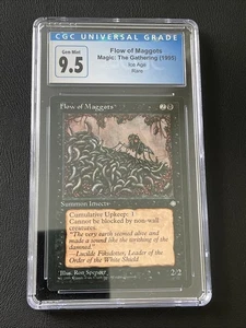 CGC 9.5 Gem Mint FLOW OF MAGGOTS from ICE - MTG Magic the Gathering - Picture 1 of 2