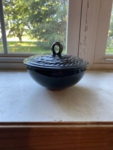 Hand Thrown Pottery Stoneware Covered Casserole Dish Soup Tureen W Lid SIGNED - Picture 1 of 10