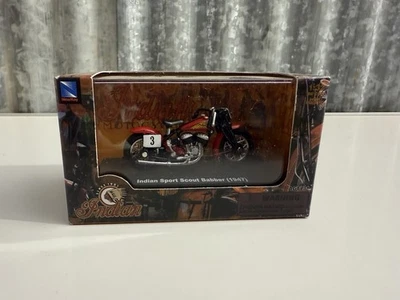 2005 NewRay Indian мотоцикл Indian Sport Scout Babber (1947) (F4) - Изображение 1 из 4