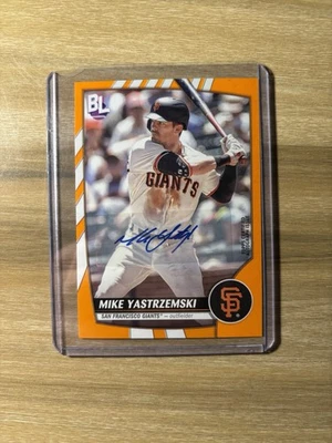 2023 Topps Big League - Mike Yastrzemski #71 Electric Orange Autographs (AU) - Image 1 of 2