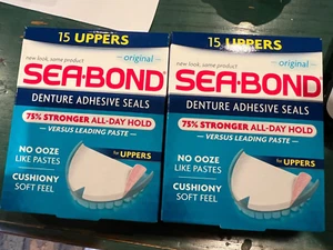 Sea-Bond Secure Prothese Klebedichtungen, Original Oberteile, zinkfrei, 15 Stück/Box - Bild 1 von 2